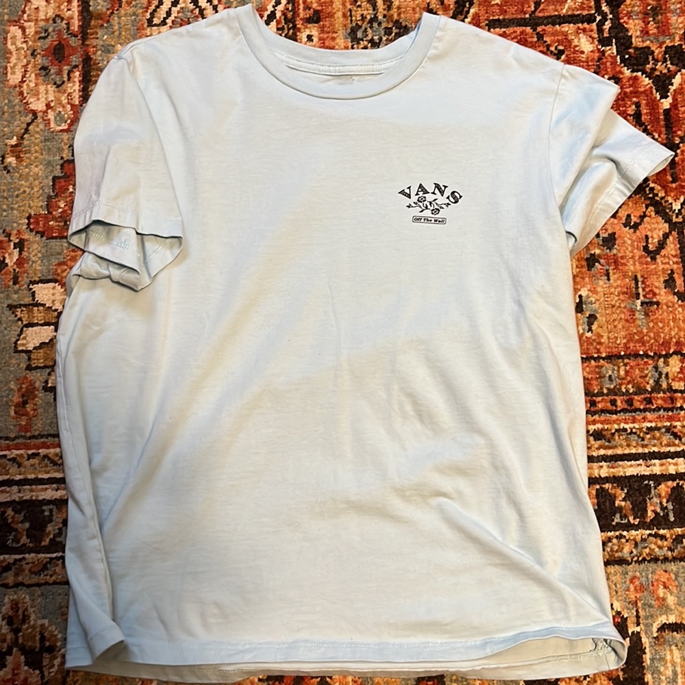 Vans Light Blue and Black Short Sleeve Tees - Picture 2 of 6